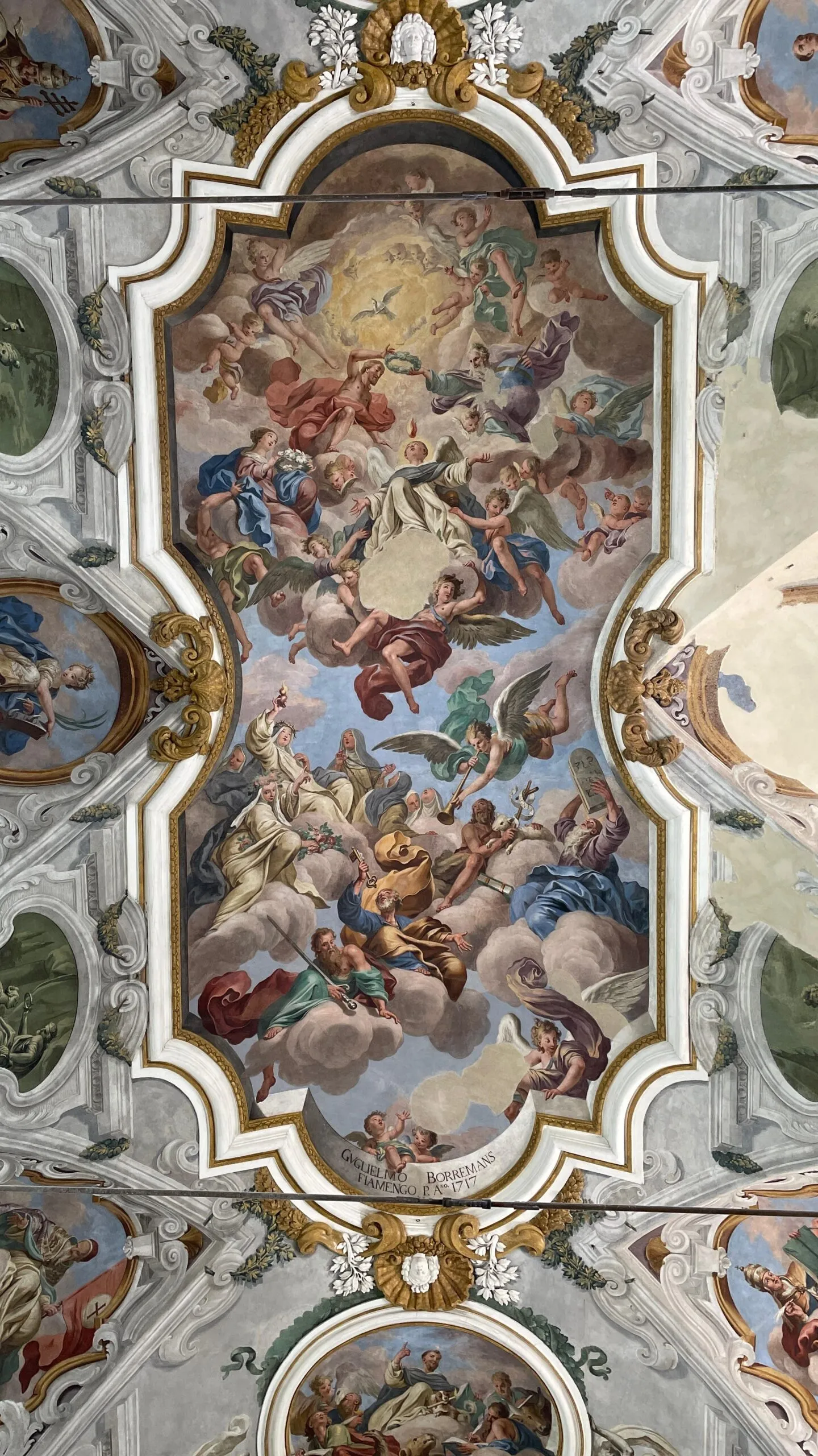 Affresco di soffitto, centro storico di Nicosia
