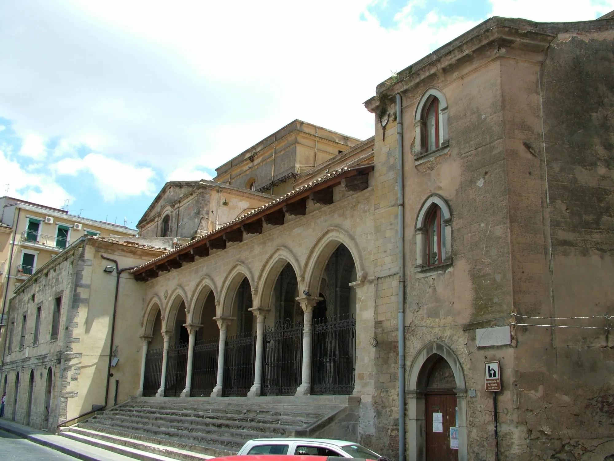 Interior of the Cathedral of San Nicolò, view toward the high altar