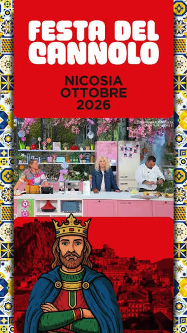 Locandina della Festa del Cannolo, Nicosia, ottobre 2026