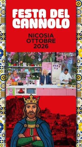 Locandina della Festa del Cannolo, Nicosia, ottobre 2026