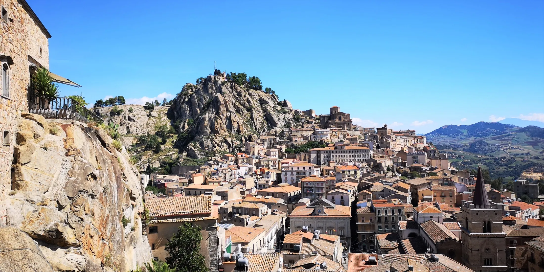 Panorama of Nicosia's historic centre seen from above