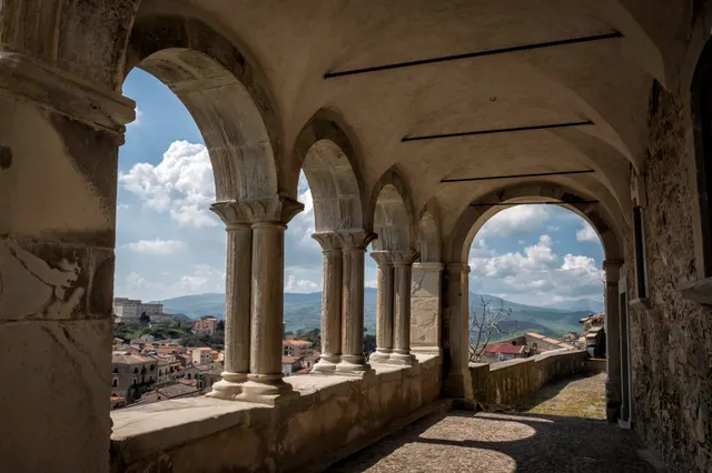 La loggia panoramica del Santissimo Salvatore affacciata sul centro storico