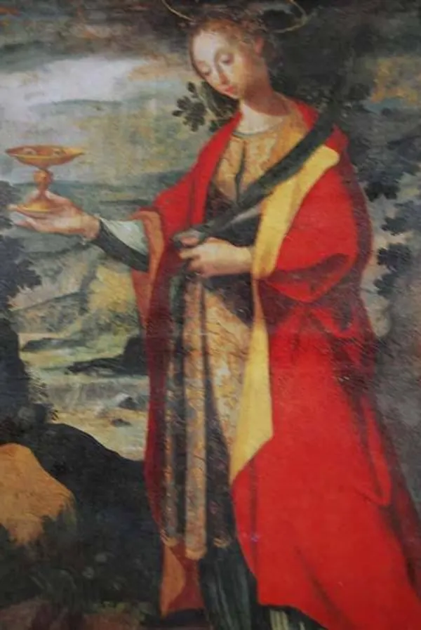 Dipinto di Santa Lucia con il calice