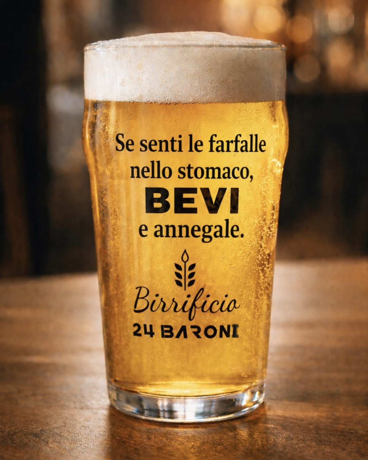 Una pinta del Birrificio 24 Baroni